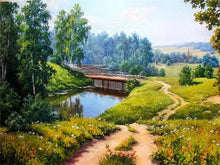 Load image into Gallery viewer, AZQSD DIY 50x40cm Paint By Numbers For Landscapes Home Decoration Oil Painting By Numbers Full Set For Adults