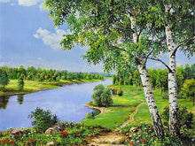 Load image into Gallery viewer, AZQSD DIY 50x40cm Paint By Numbers For Landscapes Home Decoration Oil Painting By Numbers Full Set For Adults
